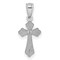 14K White Gold Cross Pendant Charm Jewelry Religious 21mm x 9mm